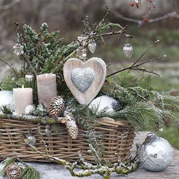 20er Pack Servietten Winter Arrangement, 33 x 33 cm