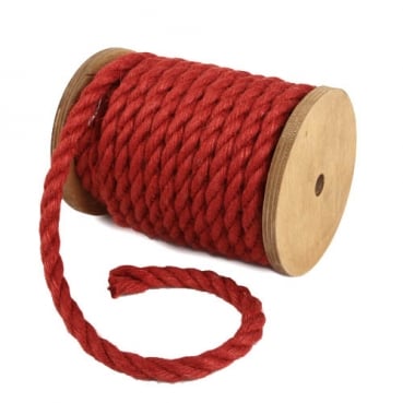 5 Meter Sizo®Jute Kordel in Rostrot, 7 mm