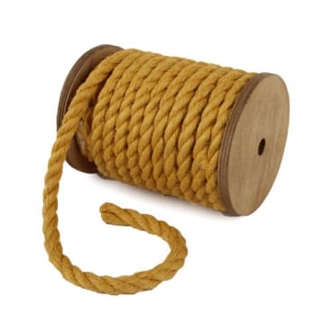 5 Meter Sizo®Jute Kordel in Sonnengelb, 7 mm