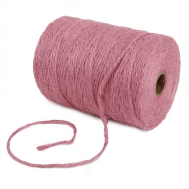 150 Meter Sizo®Jute Schnur in Rosa, 3 mm