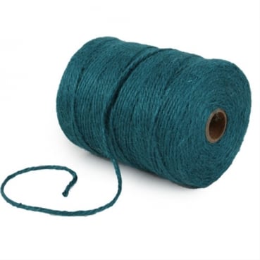 150 Meter Sizo®Jute Schnur in Türkis, 3 mm