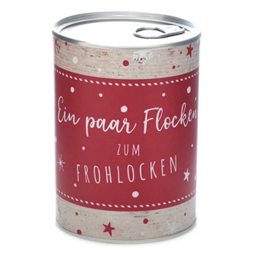 Spardose Weihnachten, "Ein paar Flocken zum Frohlocken", 12 cm