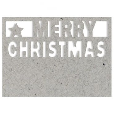 Bordüren Stanzer Merry Christmas, 64 x 22 mm, für Kartengestaltung, Basteln.