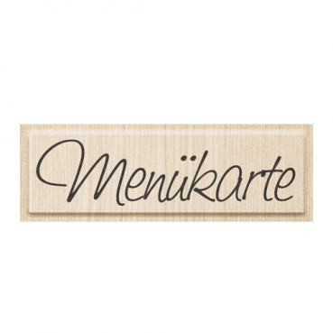 Stempel Menükarte, 85 x 21 mm