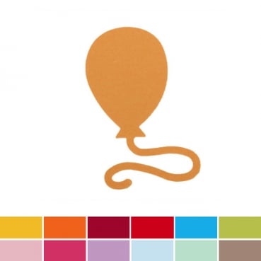10 Streudeko Papier Luftballons, Geburtstagsparty in 12 Farben, 49 mm