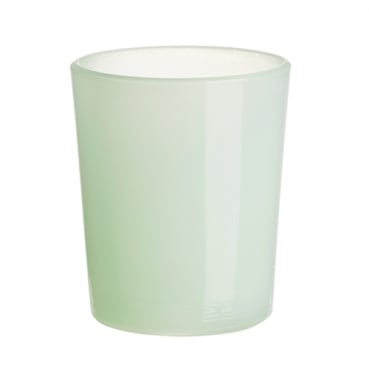 Teelichtglas in Zartgrün, 70 mm