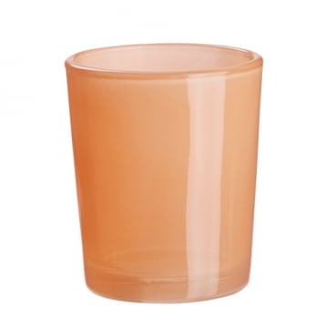 Teelichtglas in Apricot, 70 mm