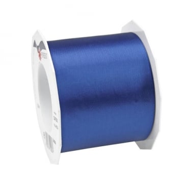 25 Meter Satin Tischband Adria in Mittelblau, 70 mm