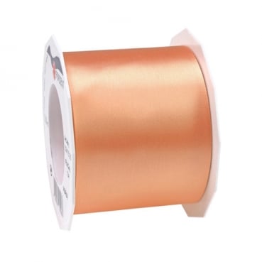 25 Meter Satin Tischband Adria in Apricot, 70 mm