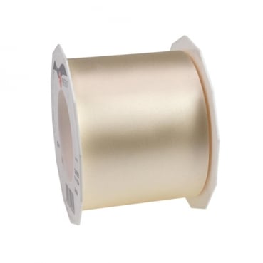 25 Meter Satin Tischband Adria in Creme, 70 mm