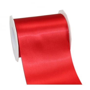 25 Meter Satin Tischband Adria in Rot, 11 cm