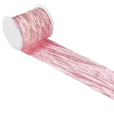 15 Meter Tischband Fripe in Rosa, 10 cm