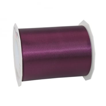 25 Meter Satin Tischband Adria in Aubergine, 11 cm