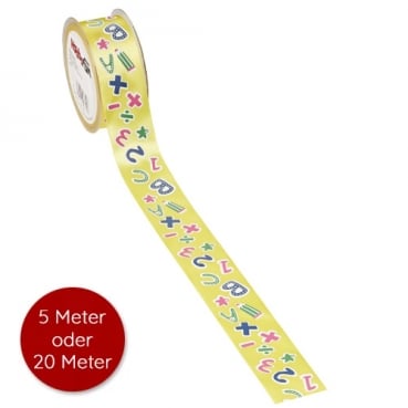 Tischband zur Einschulung in Gelb, 40 mm