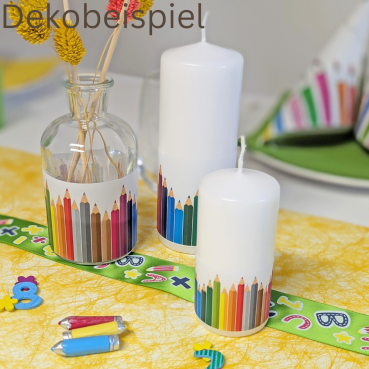 Dekobeispiel Tischdeko Paket Einschulung