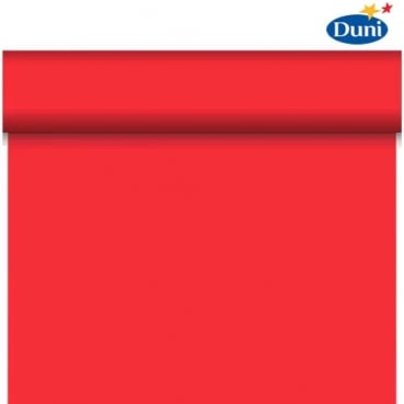 24 Meter Rolle Duni Dunicel Tischläufer, Tête-à-Tête in Rot, 40 cm Breite