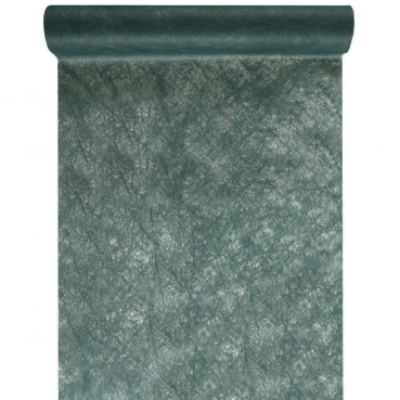 5 Meter Vlies Tischläufer in Dunkel-Salbei, 30 cm