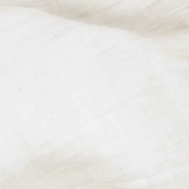 Nahaufnahme von dem Chiffon Tischläufer, hauchzart in Creme, 28 cm.