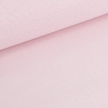 10 Meter Tischläufer Leinen Optik in Rosa meliert, 20 cm Nahaufnahme von dem 10 Meter Tischläufer Leinen Optik in Rosa meliert, 20 cm breit.