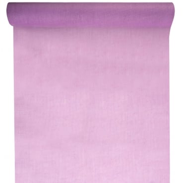 5 Meter Stoff Tischläufer Musselin in Flieder, 36 cm.