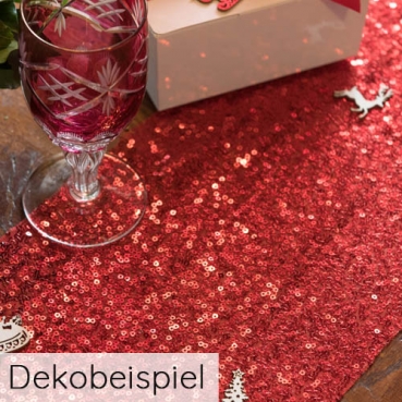 3 Meter Pailletten Tischläufer in Rot, 20 cm 3 Meter Pailletten Tischläufer in Rot, 20 cm.