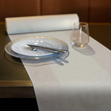 12 Meter Rolle Tafeldeko Premium Tischläufer Leinenoptik in Beige, 40 cm Breite