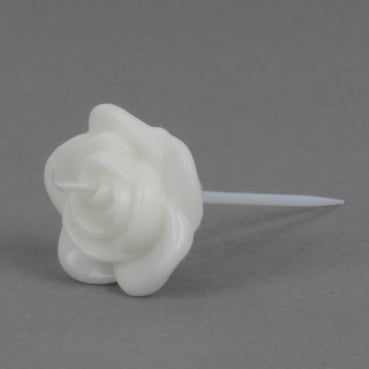 4 kleine Rosen Kerzen in Weiß, 60 mm 4 kleine Rosen Kerzen in Weiß, 60 mm einzel.