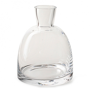 Glas Flaschen Vase, Lucas, klar, 19 cm