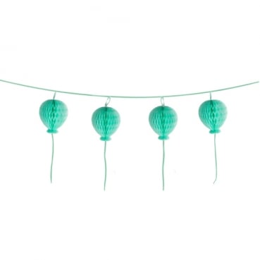 1,8 Meter Wabenballgirlande, Luftballons in Mint