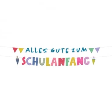 1,5 Meter Partykette, Einschulung -Alles Gute zum Schulanfang-