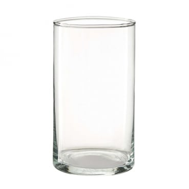 Glas Vase Zylinder, 20 cm