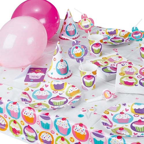 6er Pack Party-Hütchen Cupcake