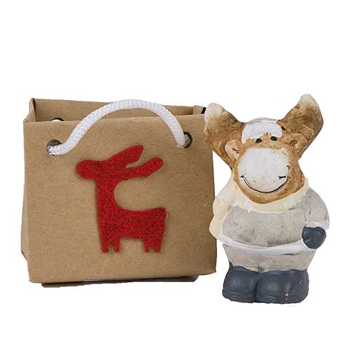 Gastgeschenk Weihnachten Rentier.
