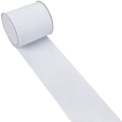 5 Meter Filzband breit in Weiß, 10 cm