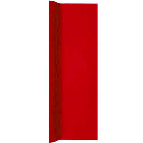 4,9 Meter Airlaid Papier Tischläufer in Rot, 40 cm breit.