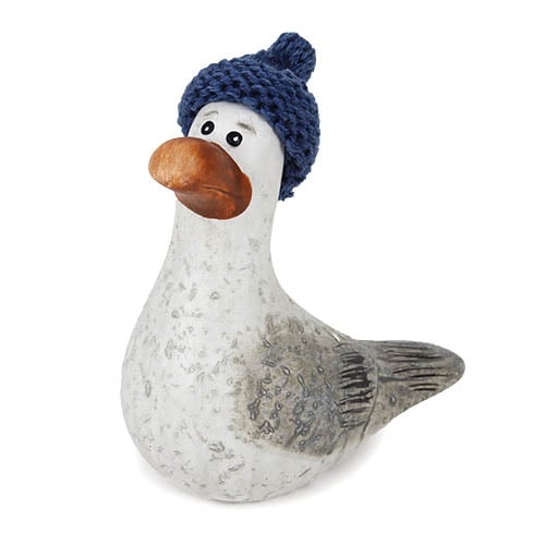 Deko Möwe mit Mütze Nr. 1, 90 mm