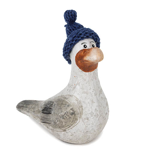 Deko Möwe mit Mütze Nr. 2, 90 mm