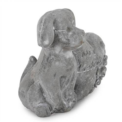 Gedenkstein Haustier, Hund, Herz, 85 mm.
