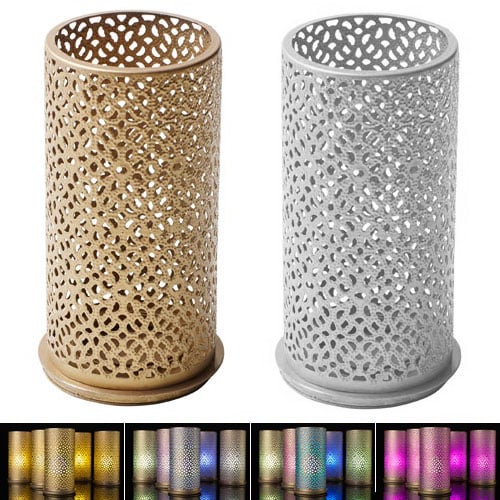 Duni Metall Kerzenhalter Bliss in Gold oder Silber.