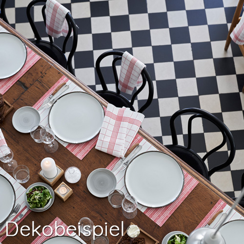 Dekobeispiel - Duni Dunicel Tischsets Towel Rot, 30 x 40 cm