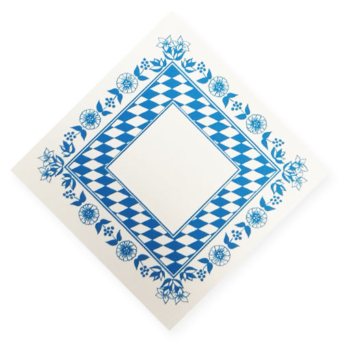 Duni Dunicel Mitteldecken, Bayrische Raute, 84 x 84 cm.