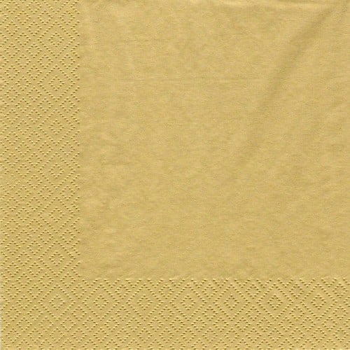 20er Pack Servietten gold, 33 x 33 cm.