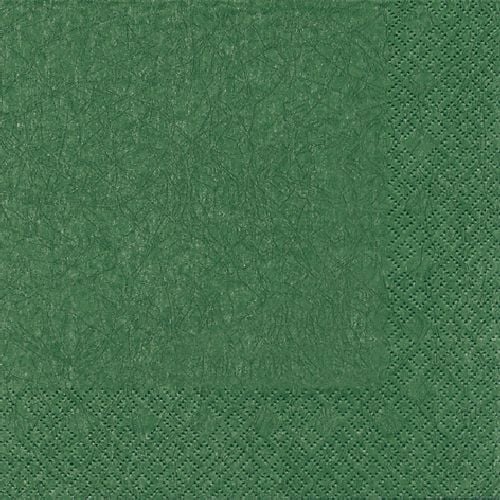 20er Pack Servietten Modern Colors tannengrün, 33 x 33 cm.