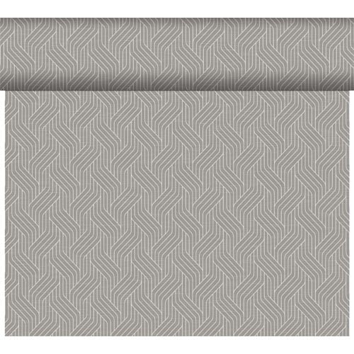 24 Meter Rolle Duni Dunicel Tischläufer Woven & Graphics Granite Grey.