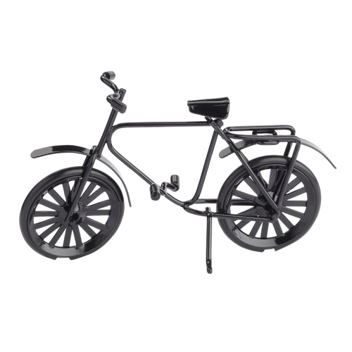 Kleines Deko Metall Fahrrad in Schwarz, 95 mm.