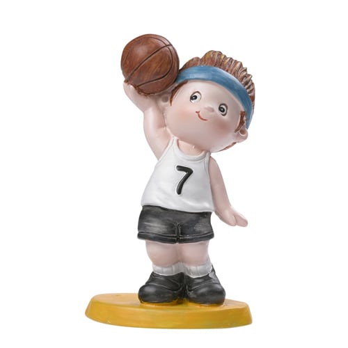 Dekofigur, Tortenfigur Basketball Junge, 85 mm.