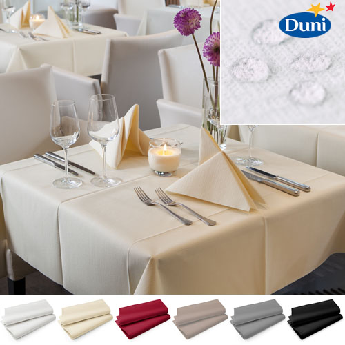 50 Duni Evolin wasserabweisende Tischdecken in 6 Farben, 127 x 127 cm - fällt wie Stoff, besitzt eine elegante Struktur und wirkt zugleich wasserabweisend.