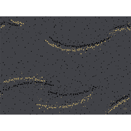 Duni Dunicel Tischsets Golden Stardust Black, 30 x 40 cm.