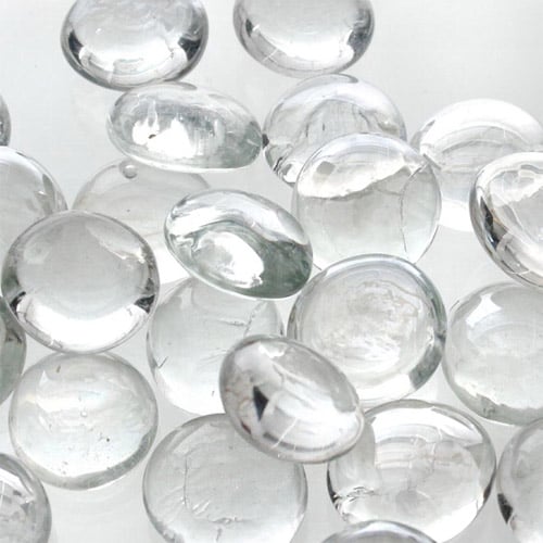 Glaslinsen zur Tischdeko klar, schimmernd