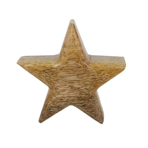 Kleiner Holz Stern, Weihnachten, 90 mm.
